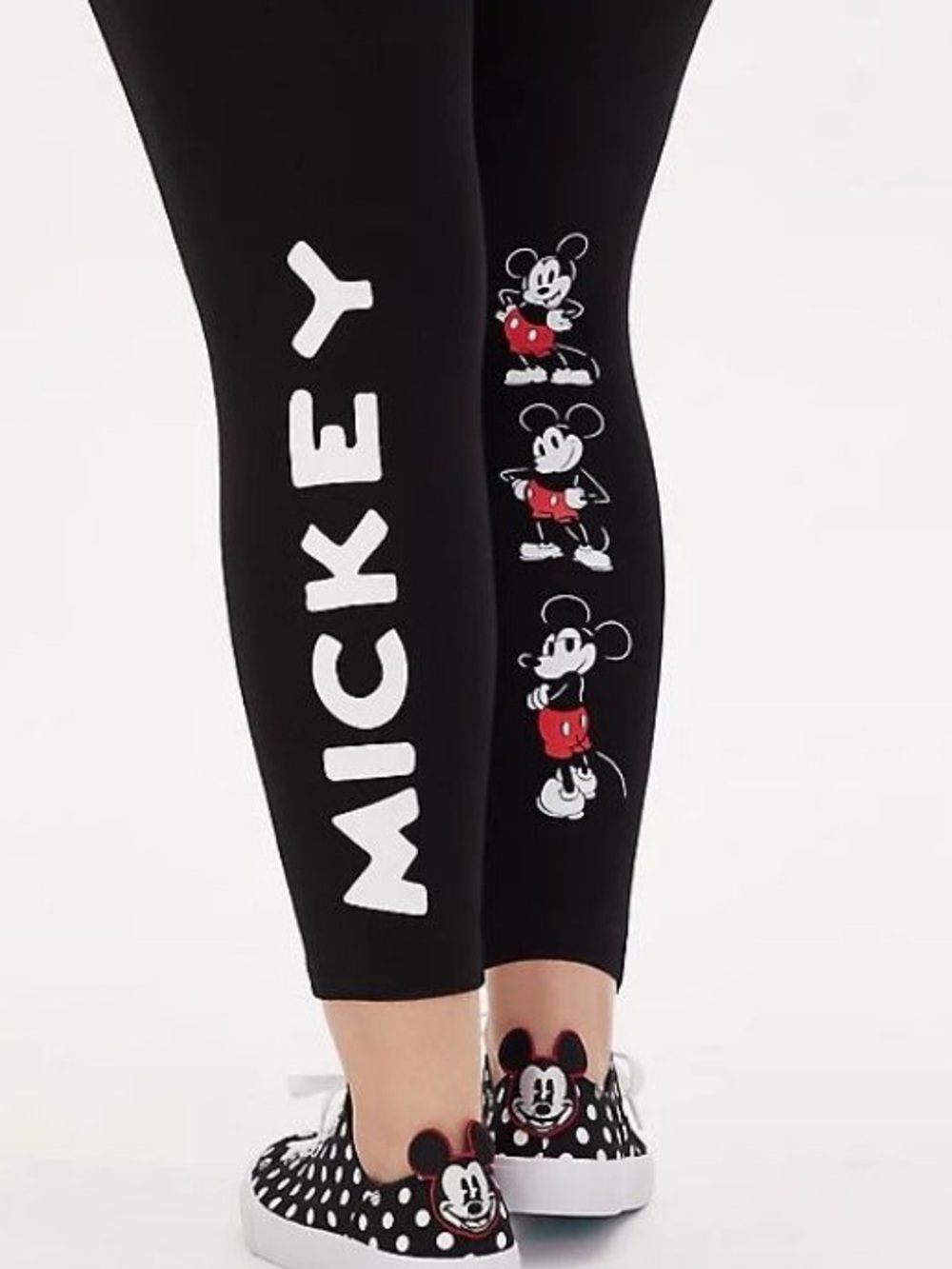 Torrid x Disney Mickey Mouse black cropped leggings